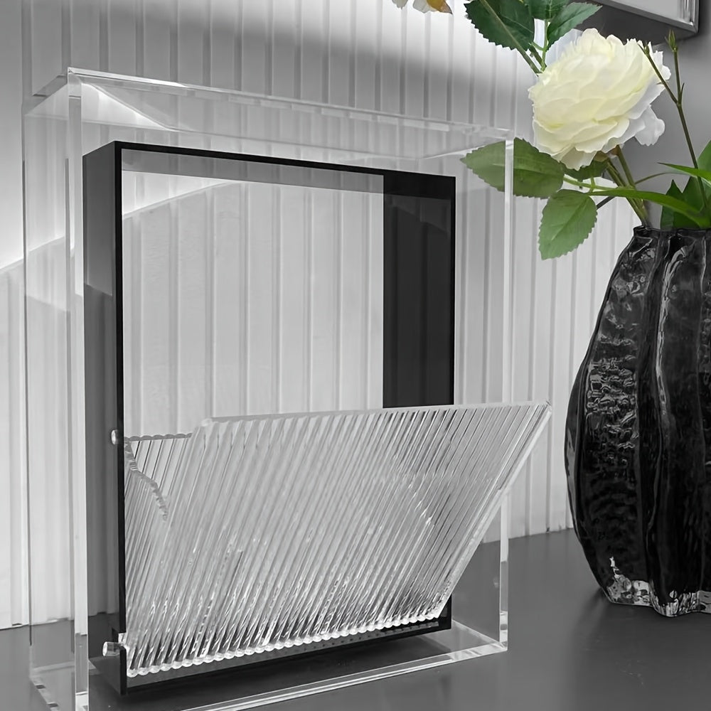 Drop-Down Acrylic Makeup Brush Holder