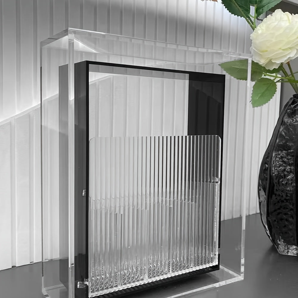 Drop-Down Acrylic Makeup Brush Holder