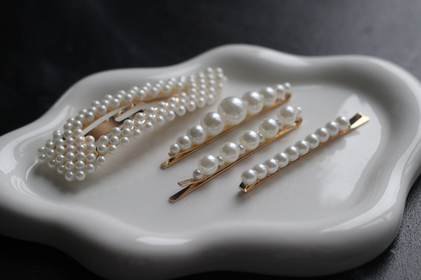 Bridal Pearl Hair Clips