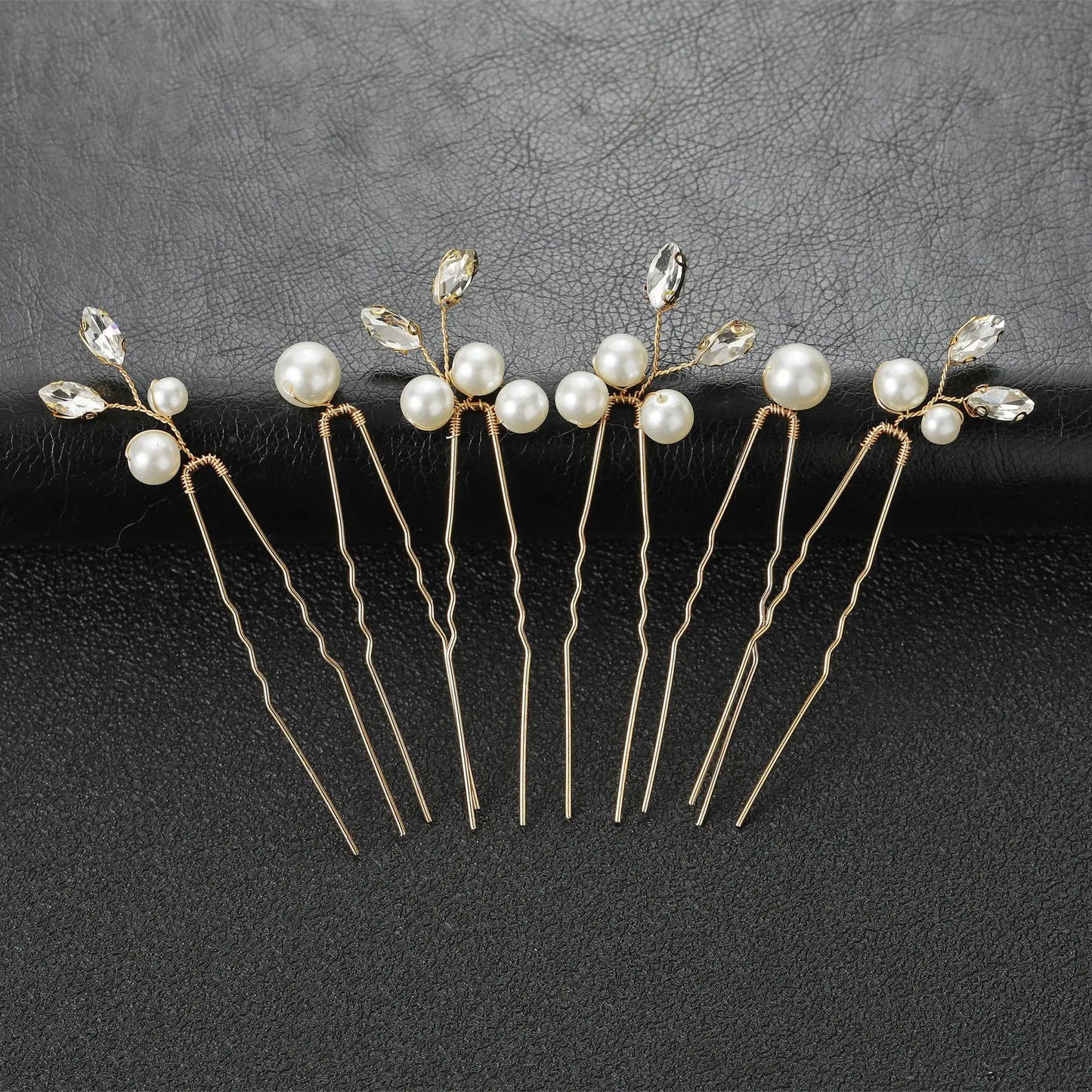 Crystal Pearl Hair Pins