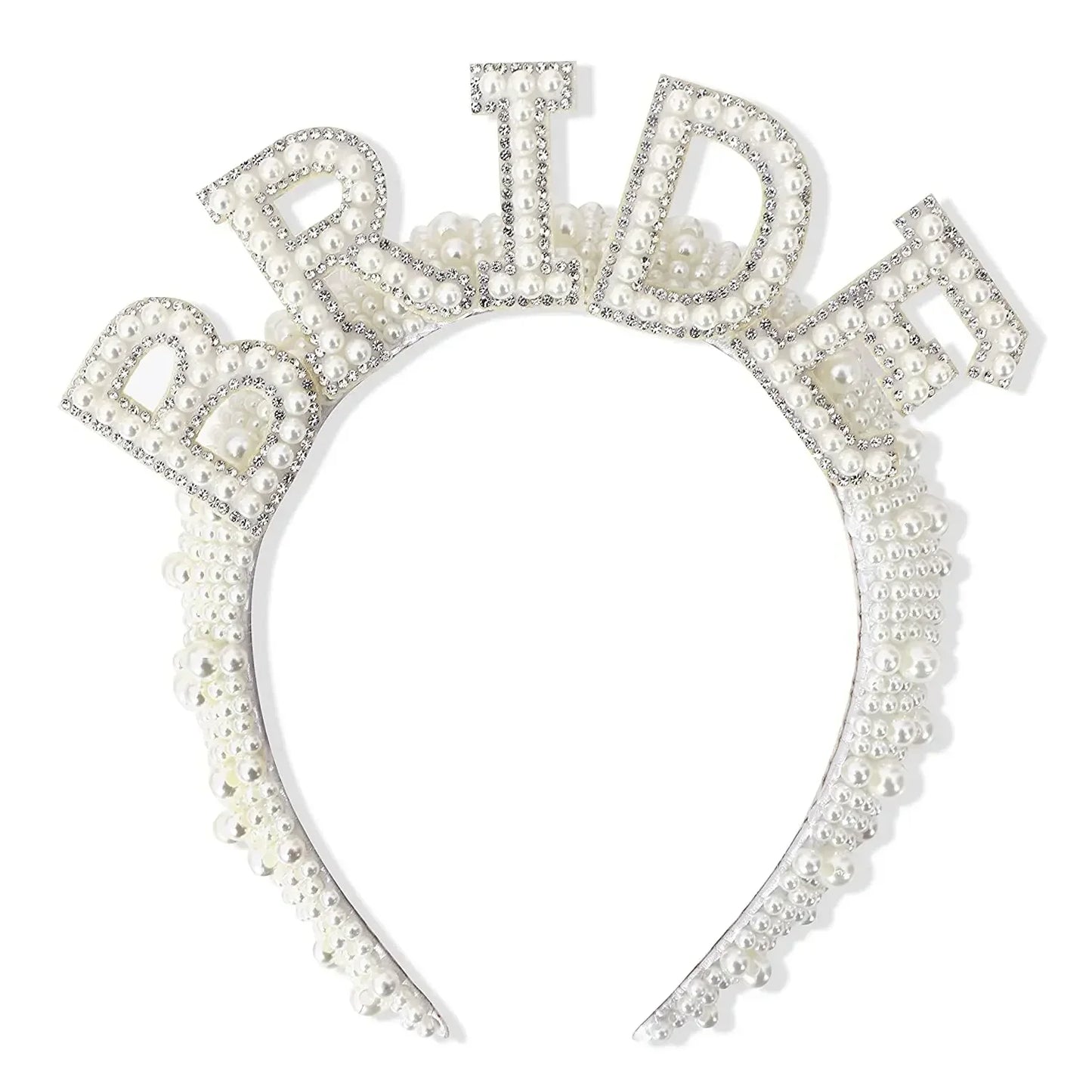 Pearl Bride Letter Headband