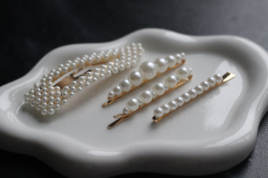 Bridal Pearl Hair Clips