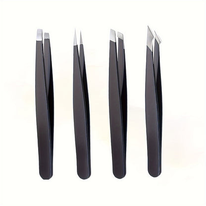 Precision Black Tweezer Set